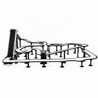 Ensemble de course de billes sur piste de marbre, simulateur créatif à gravité, personnalisable pour la marque, avec billes de billard, de flipper et de roller