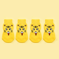 Zhong De Thick Warme Mode Rutsch fester Griff Design Cartoon Custom Knit Logo Nette Baumwolle Weihnachten Welpe Hund Haustier Socken