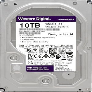 WD101PURP <span class=keywords><strong>Disco</strong></span> <span class=keywords><strong>Duro</strong></span> Interno de 10 Terabytes con Puerto de Expansión SATA, Color Morado, Diseñado para Aplicaciones de Escritorio - Product Image 2