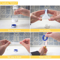 Joint de filetage d'étanchéité blanc haute densité Ptfe Plombiers de plomberie Ruban Ptfe blanc X2 fileté