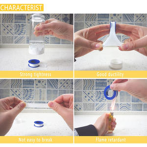 Sello <span class=keywords><strong>de</strong></span> rosca <span class=keywords><strong>de</strong></span> sellado <span class=keywords><strong>de</strong></span> alta densidad blanco Ptfe Fontanería Fontaneros <span class=keywords><strong>Cinta</strong></span> <span class=keywords><strong>de</strong></span> Ptfe <span class=keywords><strong>blanca</strong></span> X2 roscada - Product Image 6