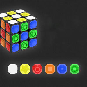YJ รูบิคสีดำ3x3x3, รูบิคพิเศษกดจุด3D นูนพิเศษจุดกระแทก - Product Image 4