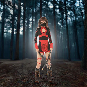 Japón <span class=keywords><strong>Anime</strong></span> adulto Halloween Sexy negro <span class=keywords><strong>Ninja</strong></span> Cosplay disfraz para mujeres <span class=keywords><strong>Ninja</strong></span> trajes - Product Image 3