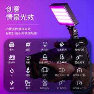 ไฟถ่ายรูปพกพา Ulanzi Premium Basket <span class=keywords><strong>Pl</strong></span>-1 ขนาดเล็ก น้ำหนักเบา ไฟ RGB สำหรับถ่ายวิดีโอ Vlog - Product Image 4