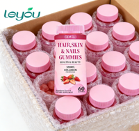 Gummies de collagène L-Glutathion avancées à marque privée OEM avec vitamines C et E pour l'éclat de la peau et la protection antioxydante