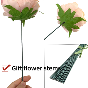 Suministro a granel grandes cabezas de peonía flores artificiales Real Touch boda ramo decoración para evento centro de mesa al por mayor - Product Image 3