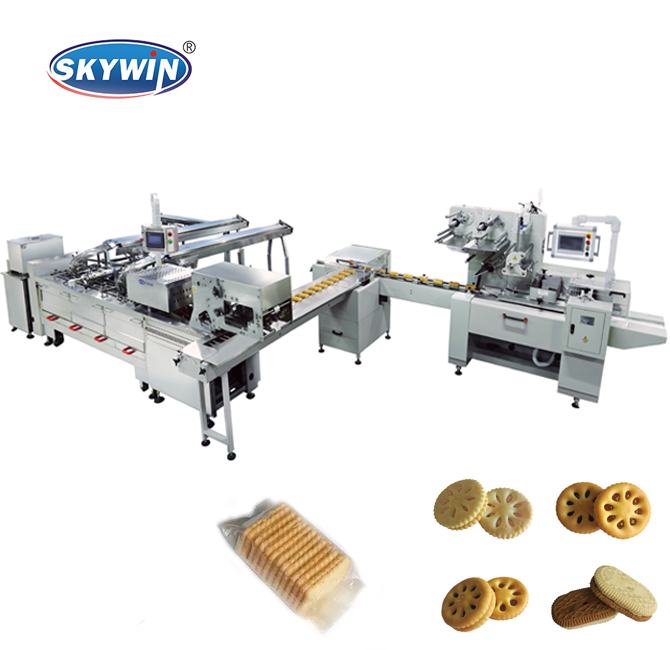 Автоматическая упаковочная машина Skywin для печенья и крема