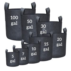 सभी आकार 1/2/3/5/10/20/30/40/50/100/200/300 गैलन गैर-बुने वाले पौधे कपड़े बर्तन फूलों के अवसरों के लिए हैंडल्स - Product Image 1