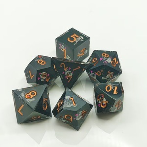 Juego de dados de resina estilo punk Lovecraft, dados poliédricos Cthulhu Mythos DND para juegos de rol de mesa, caja de regalo - Product Image 6