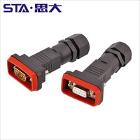 Conector AISG DB9 de 9 pines, conjunto de enchufe macho y hembra tipo D, impermeable IP67