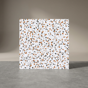 Terazzo กระเบื้องคอนกรีตสีขาวแนวชนบท30x30ซม. ดีไซน์พื้นห้องน้ำพอร์ซเลน - Product Image 4