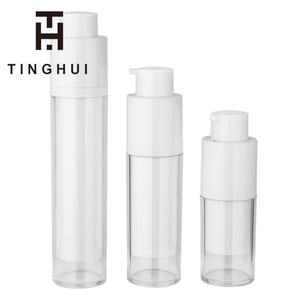 New Factory Price 15ml 30ml 50ml 100g Acrylic <b>Lotion</b> Luxury White Serum Matte PP Silver Pump Airless Jar Airless Pump Bottle - Product Image 3