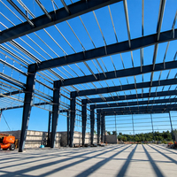 Bâtiment industriel préfabriqué en structure d'acier haute résistance pour atelier, bureau et construction de centre commercial