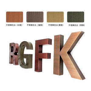 ตัวอักษรโลหะ 3 มิติ สีทอง ขัดเงา สแตนเลส สำหรับป้ายธุรกิจ แบรนด์ ป้ายโฆษณาติดผนัง บริษัทรถยนต์ ป้ายบอกทิศทาง ตกแต่ง - Product Image 6