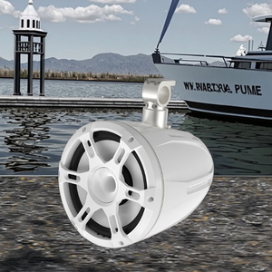 ลำโพงโคแอกเชียลแบบติดตั้งบนเสา ขนาด 7.7 นิ้ว กันน้ำระดับ IP X6 ใช้ไฟ 12V ผลิตจากพลาสติก เหมาะสำหรับเรือ วีคบอร์ด รถเอทีวี และยูทีวี - Product Image 4