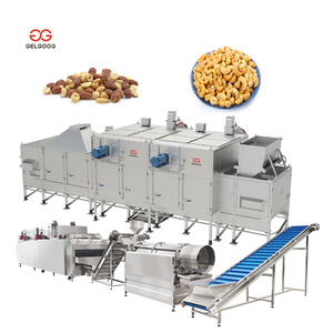 Horno industrial continuo Gelgoog para tostar y pelar cacahuetes y anacardos, máquina para tostar nueces - Product Image 1