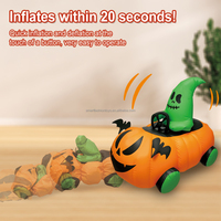 Voiture de course citrouille télécommandée 2,4 G Ju Rong, fantôme gonflable électrique pour enfants, décoration de fête d'Halloween