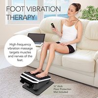 Masseur électrique 2-en-1 pour pieds et mollets avec plateforme texturée à angle réglable pour la maison et la vente en gros