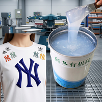 Encre de silicone liquide brillante fabriquée en Chine pour la sérigraphie d'étiquette en tissu/impression par transfert