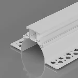 X19 LED Light Strips Aluminum Channel With PC Cover Recessed Drywall Plaster Gypsum Led Aluminum Profile