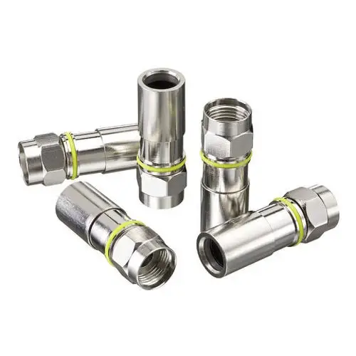 Rg 6 F-Type Mannelijke Compressieconnector-Rg6 Pvc En Plenum