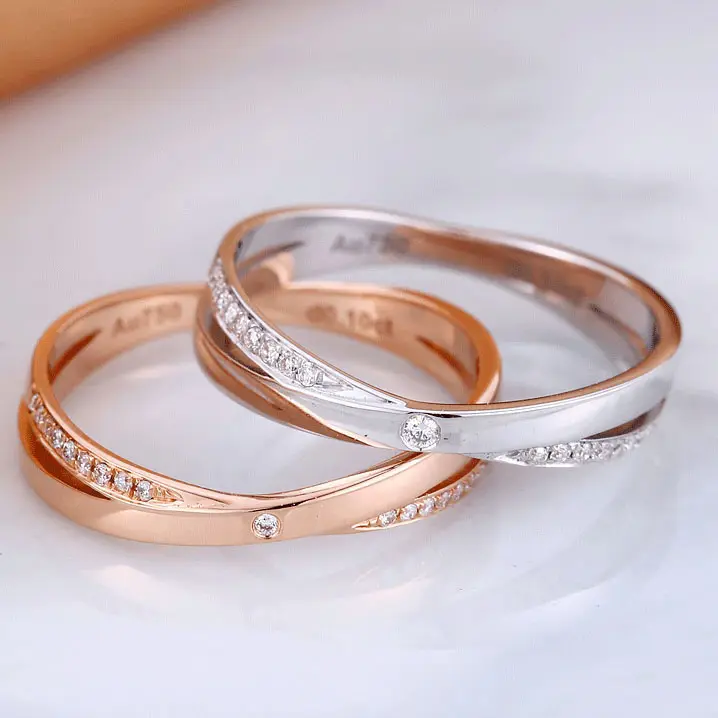 แหวนเพชรแท้ 18k14k9k ชุดทองแท้ ห้องปฏิบัติการ แหวนครอสแหวน แหวนคู่ แหวนแต่งงาน