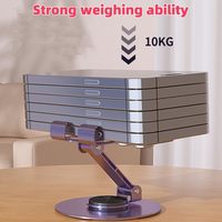 Support de téléphone de bureau rotatif à 360 degrés en métal, support flexible réglable et stable, support universel pour smartphone