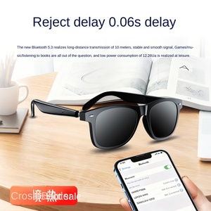 Lunettes intelligentes IA : Traduction 165 langues, Musique, Appels, Photos, Longue autonomie, Recharge magnétique, Commande tactile pour la <span class=keywords><strong>voix</strong></span> - Product Image 6