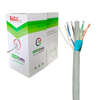 Câble Ethernet CAT6 FTP de marque KICO 305m 1000FT Câble LAN intérieur/extérieur Cuivre sans oxygène CCA Câbles de communication réseau