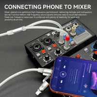 Cable de Decodificación DAC USB C y iPhone a Doble 6.35mm, Conductor Plateado, Capa de Protección de Grafeno y Aluminio, Revestimiento de Silicona