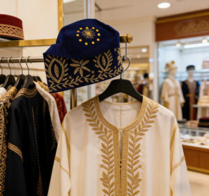 Gorro Yoruba Fila de alta calidad, gorro para la cabeza de estilo nativo africano para hombre - Product Image 5