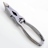 Coupe-ongles cantilever allemand pour les soins de santé, pinces à ongles, coupe-ongles, ouverture large de la mâchoire, lames courbées/droites, durables, pour les ongles