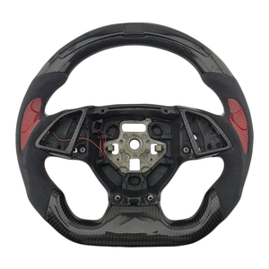 Volante Deportivo de Fibra de Carbono y Alcántara con Luces LED, el Más Popular para Chevrolet Camaro - Product Image 1