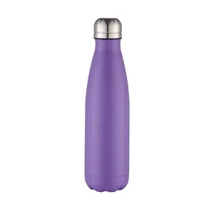 500ml hai lớp chân không cách nhiệt Cola hình dạng Thermos Flask tái sử dụng kim loại nước bằng thép không gỉ chai cách nhiệt Mug