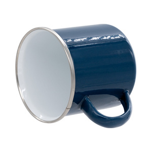 Mini taza de esmalte de sublimación recubierta de 350ml con borde plateado Diseño lindo Taza apta para lavavajillas para ocasiones de Graduación - Product Image 2