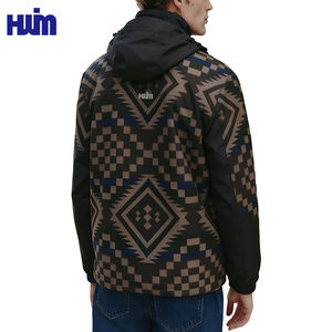 Giacca a Vento Personalizzata da Uomo con Zip, Impermeabile a Quadri per Corsa, Golf, Mountain Bike, con Cappuccio, Leggera - Product Image 2