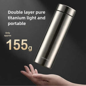 Tasse thermos de camping en plein air en métal titane jetable pour offrir en cadeau - Product Image 2