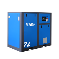 Compresseur d'air à vis à vitesse fixe ZAKF avec certification CE, 37 kW, 50 CV, 380 V, pour l'industrie textile et cimentaire