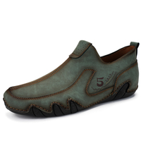 Acceptation des commandes OEM, en stock, grande taille, fabriqués à la main, en cuir véritable, 4 saisons, mocassins pour hommes, pour le travail et les affaires