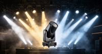 Projecteur LED Sharpy Beam à tête mobile avec contrôle DMX512 RGBW, indice de protection IP33, CRI 90 élevé pour éclairage de scène de club, mariage, spectacle, concert