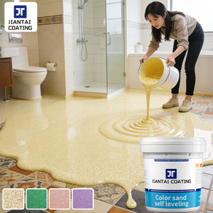 Pintura para pisos de casa antipolvo de nueva moda, para uso en interiores y exteriores, revestimiento sin costuras, pintura epóxica autonivelante para pisos - Product Image 1