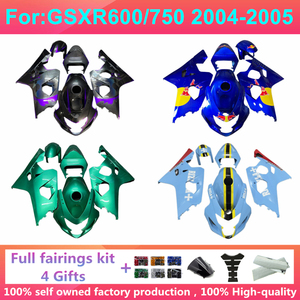 NOUVEAU Kit de carénage complet ABS pour moto compatible avec GSXR600 GSXR750 gsx600r gsx750r <span class=keywords><strong>GSXR</strong></span> 600 <span class=keywords><strong>750</strong></span> 2004 <span class=keywords><strong>2005</strong></span> 04 05 K4 Kits de carénages zxmt - Product Image 5