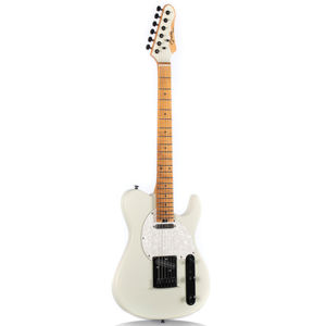 Venta al por mayor de <span class=keywords><strong>guitarra</strong></span> eléctrica de alta calidad OEM de madera maciza acabado mate nivel de entrada principiante de fábrica de arranque - Product Image 3