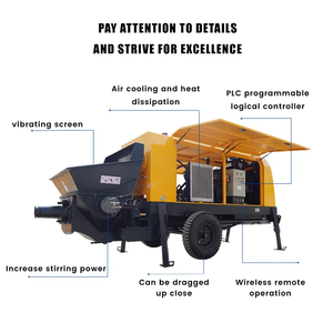 Wettbewerbs fähiger Preis Kleine Dieselbe ton pumpe mit fokussierter Motor kern komponente Mini-Mörtelpumpen-Fernbedienung Hohe Effizienz - Product Image 2