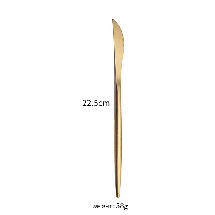Dinner knife gold