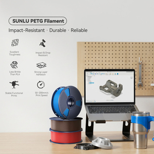 เส้นพลาสติก PETG สำหรับเครื่องพิมพ์ 3 มิติ SUNLU ความเหนียวสูง ขนาด 1.75 มม. สีสันสดใส ทนทานต่อสารเคมีและน้ำ เหมาะสำหรับชิ้นส่วนที่ใช้งานได้จริง - Product Image 3
