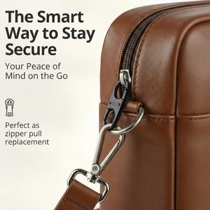 Vantamo Premium <b>Zipper</b> Clips Anti Theft For Backpack Luggage Purse Pull <b>Replacement</b> <b>Zipper</b> Locks Purse Clip For Travel - Product Image 2