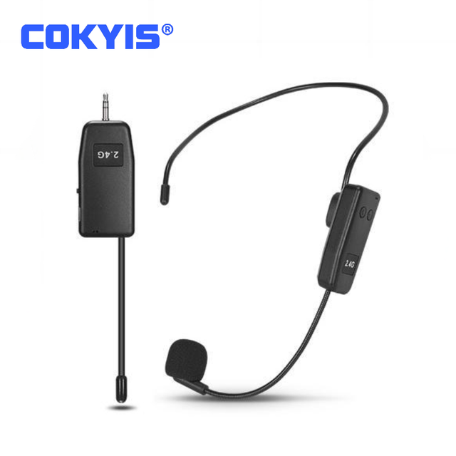 Professional 2.4G Wireless Condenser Microphone Computer Sound Card Headset for Stage Conference Teaching