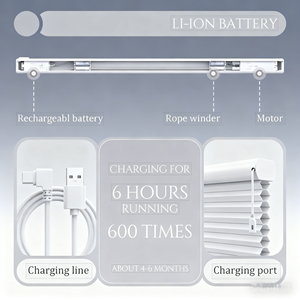 ม่านรังผึ้งไฟฟ้าอัจฉริยะพร้อมรีโมทคอนโทรล - Product Image 2