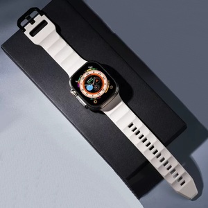 Bracelet de montre en caoutchouc EASILIFE FKM pour <span class=keywords><strong>Apple</strong></span> <span class=keywords><strong>Watch</strong></span> Ultra 49mm Fluororubber Fkm élastique pour Iwatch Series 8 7 41mm 45mm - Product Image 6